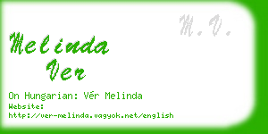 melinda ver business card